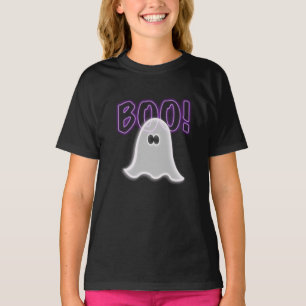 Puur semi-transparant paarse Boo-geest T-shirt