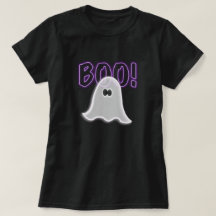 Puur semi-transparant paarse Boo-geest