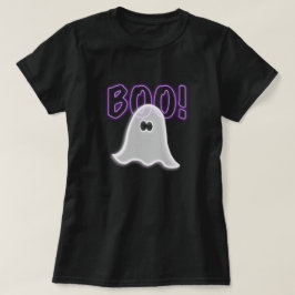 Puur semi-transparant paarse Boo-geest T-shirt