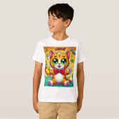 "Puur speels kat T-shirt" T-shirt (Voorkant volledig)