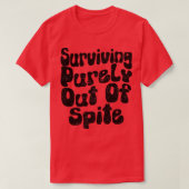 Puur uit het witte spit overleven t-shirt (Design voorkant)