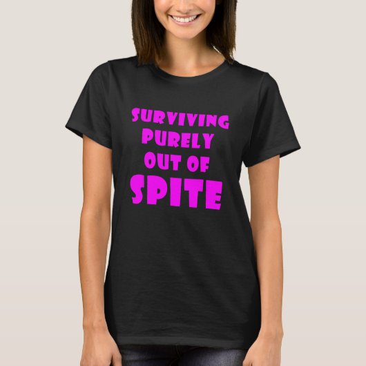 Puur uit Spite overleven_11 T-shirt (Voorkant)