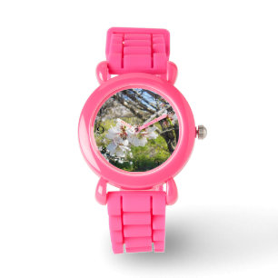 Puur voorjaar: witte bloesems aan een boom horloge