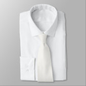 Puur wit met Ivoor White Pinstripes Stropdas (Gebonden)