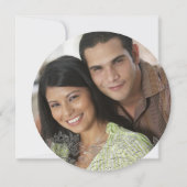 Puur Witte Vintage Franse Kant Foto Save The Date Kaart (Achterkant)