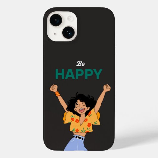 Puur zwart, Case-Mate iPhone case (Achterkant)