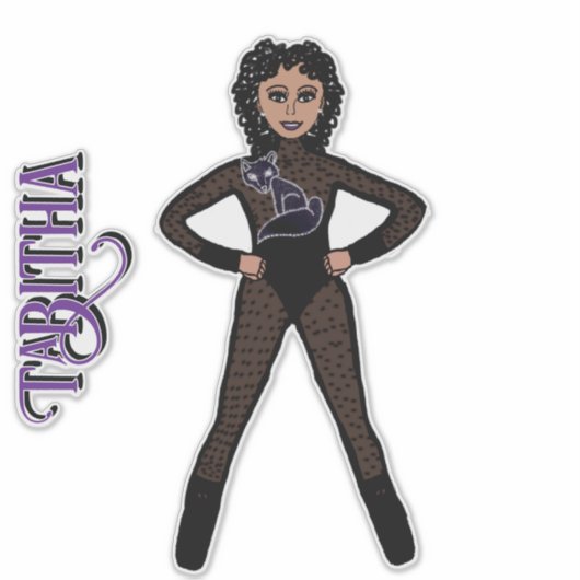 Puur Zwarte Spark Dancer #2 Sticker (Voorkant)