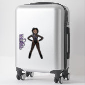 Puur Zwarte Spark Dancer #2 Sticker (Koffer)