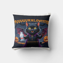 Puurrrlloween – Gato Vampiro Halloween Divertido Kussen