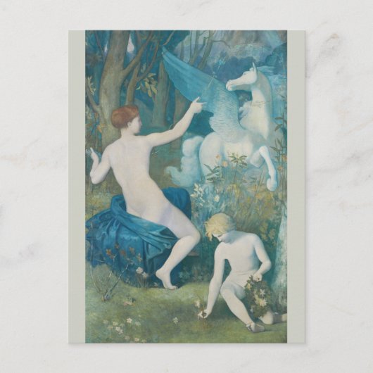 Puvis de Chavannes Fantasy CC0111 Dreamweaver Briefkaart (Voorkant)