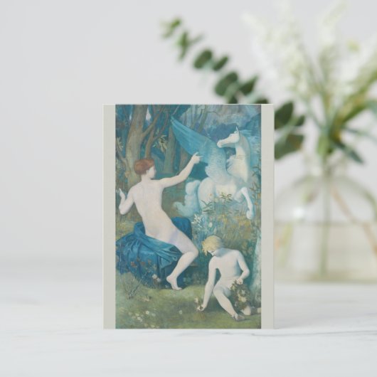Puvis de Chavannes Fantasy CC0111 Dreamweaver Briefkaart (Staand voorkant)