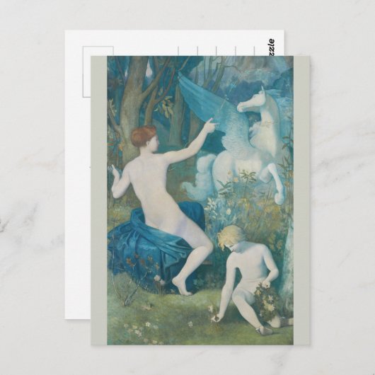 Puvis de Chavannes Fantasy CC0111 Dreamweaver Briefkaart (Voorkant / Achterkant)