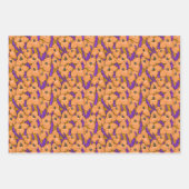 Puya Flower Botanical Floral Pattern Oranje Yellow Inpakpapier Vel (Voorkant)