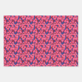 Puya Flowers Botanical Floral Pattern roze Blue Inpakpapier Vel (Voorkant 3)