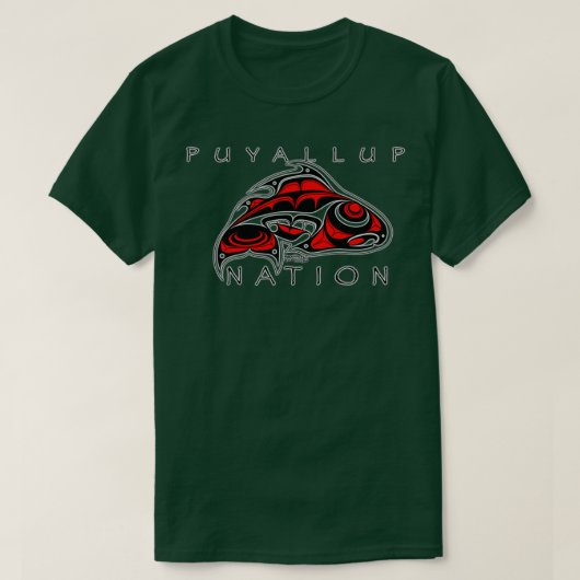 Puyallup Nation-zalm T-shirt (Design voorkant)