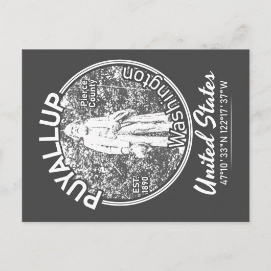 PUYALLUP - WASHINGTON  BRIEFKAART (Voorkant)