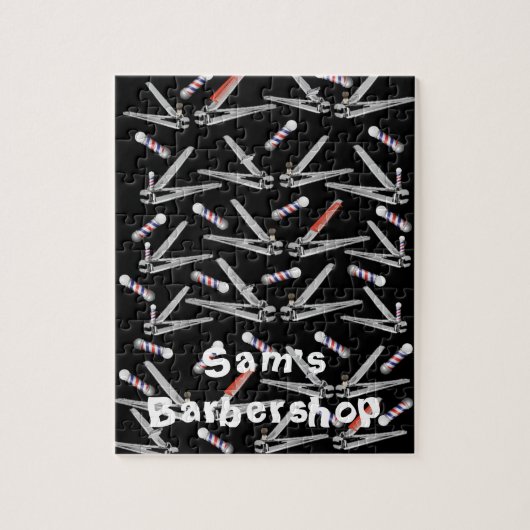 Puzles Barbershop Clippers Barber Pole Legpuzzel (Verticaal)