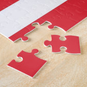 Puzles Black Cat Red & White Stripes Legpuzzel (Zijkant)