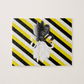 Puzles Black Yellow White Stripe Swans Legpuzzel (Horizontaal)