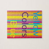 Puzles Blue Yellow Colour Bright Stripe Legpuzzel (Horizontaal)