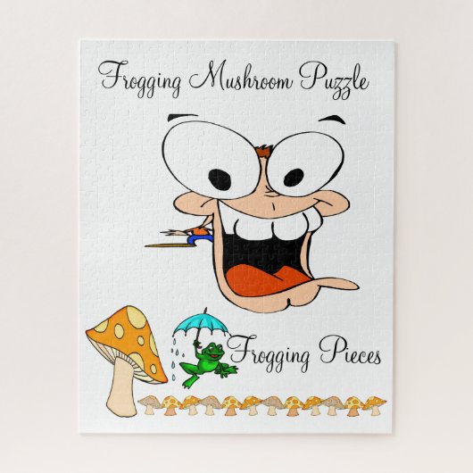 Puzles Cactus White Frogging Mushroom Piecks Legpuzzel (Verticaal)