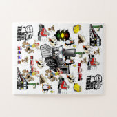 Puzles Cats Dogs Trains Cars Baseball Legpuzzel (Horizontaal)