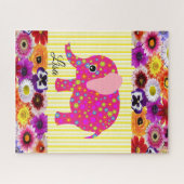 Puzles Colorful Elephants Legpuzzel (Horizontaal)