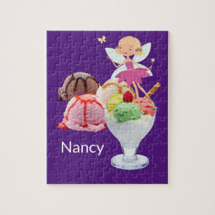 Puzles Fairy Paars Ice Cream Legpuzzel