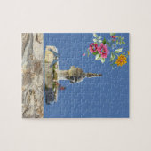 Puzles Floral Fountain Birds Legpuzzel (Horizontaal)