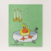 Puzles Gellow Duck Candlelleight Bath Bubbles Legpuzzel (Verticaal)