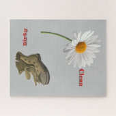 Puzles Gray Daisy Dirty Shoe Clean Legpuzzel (Horizontaal)