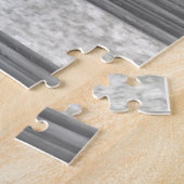 Puzles Gray Floral roze Rose Legpuzzel (Zijkant)