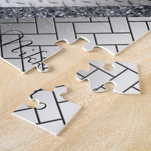 Puzles Gray Houd het handig Legpuzzel (Zijkant)