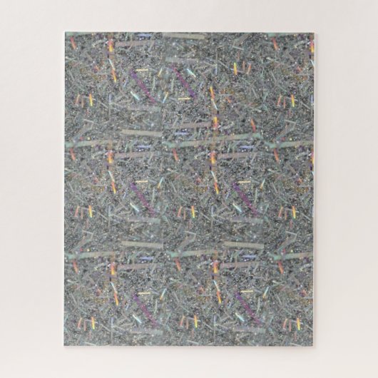 Puzles Gray & Silver Pattern Legpuzzel (Verticaal)