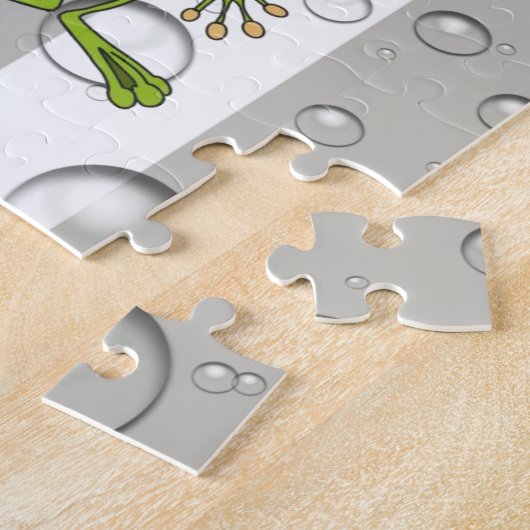 Puzles Gray & White Stripe Fish Duck Legpuzzel (Zijkant)