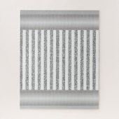 Puzles Gray & White Stripe Legpuzzel (Verticaal)