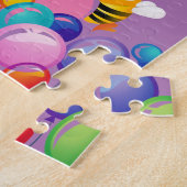 Puzles Happy Birthday Roze Varkens Bumblebee Legpuzzel (Zijkant)