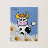 Puzles Koe White Daisy Floral Legpuzzel (Verticaal)