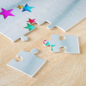 Puzles Narwhal Koe Sheep Stars Floral Legpuzzel (Zijkant)