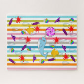 Puzles Narwhal Stripe Legpuzzel (Horizontaal)