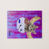 Puzles Pastel Kitten met Wings Fish Guilty Legpuzzel (Horizontaal)