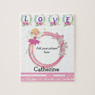 Puzles Pink Fairy Love Floral Legpuzzel