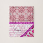 Puzles Pink Paars Brick Glitter Legpuzzel (Verticaal)