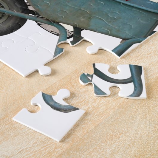 Puzles Rainbow Goat Kitten Red Hearts Legpuzzel (Zijkant)