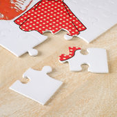 Puzles Red Lipstick Makeup Licht Legpuzzel (Zijkant)