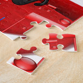 Puzles Red Rose Floral Dice Legpuzzel (Zijkant)