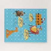 Puzles Retro Woman Dinning Legpuzzel (Horizontaal)