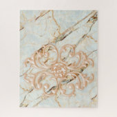 Puzles Roos Marble Floral Legpuzzel (Verticaal)