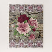 Puzles Rozen Floral Rock Legpuzzel (Verticaal)