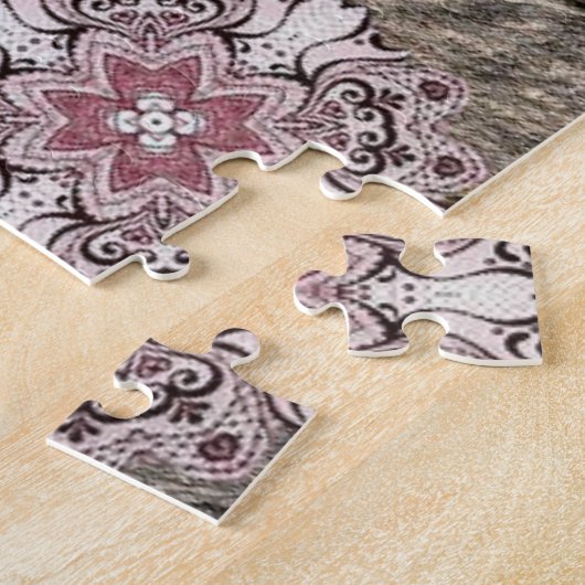 Puzles Rozen Floral Rock Legpuzzel (Zijkant)